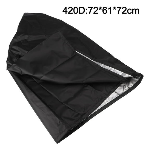 Outdoor 420D Oxford Cloth Waterproof Table Saw Dust Cover Black 72*61*72cm