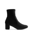 thumbnail image 2 of BURUDANI Women’s Fitted Stretch Ankle Boots Low Chunky Heel Almond Toe Fall Heeled Booties, 2 of 5