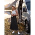 thumbnail image 5 of Cueply Long Skirts for Women Casual Summer 2026 Spring Flowy A Line Maxi Skirt with Pockets, 5 of 9