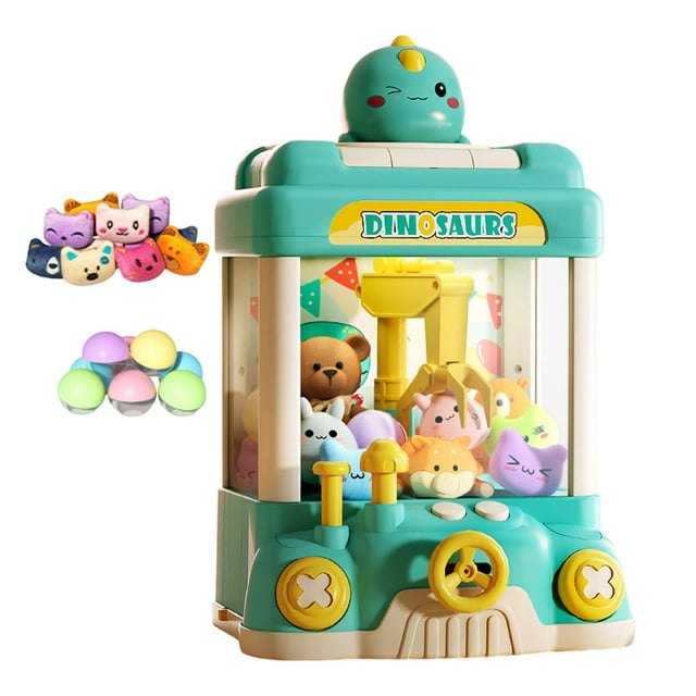 Máquina de muñecas con garra para niños, emocionante con luces y sonidos, minimáquina expendedora, minimáquina arcade para adultos, niños y niños Azul