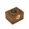 thumbnail image 2 of Vintage Exquisite Wooden Hand Crank Music Box box room pattern musical box durable Creative Antique Pattern Musical Box, 2 of 9