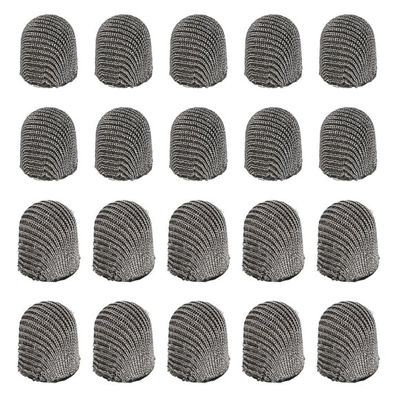 5/6mm (0.2"/0.24") Replacement Stylus Pen Tips, 20Pcs Conductive Mesh Fiber Touch Screen Pens Tip for Mobile Phones Computers Tablets E-readers Smart Drawing Boards, Gray