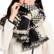 thumbnail image 1 of Bufanda de invierno, bufandas cálidas, accesorios para clima frío, bufandas con flecos, 1 of 5