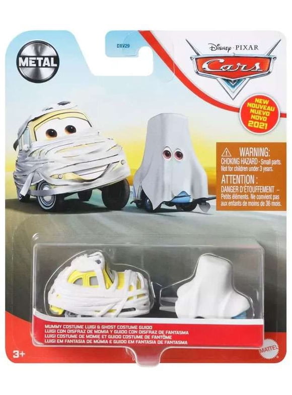 Disney / Pixar Cars Metal Mummy Costume Luigi & Ghost Costume Guido Diecast Car