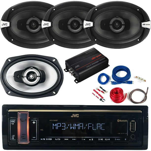 JVC Single DIN Digital Media USB AUX Bluetooth AM/FM Stereo Car Audio