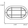 thumbnail image 4 of Access Lighting Nauticus Wall Light with Grill - 4.25H in., 4 of 7