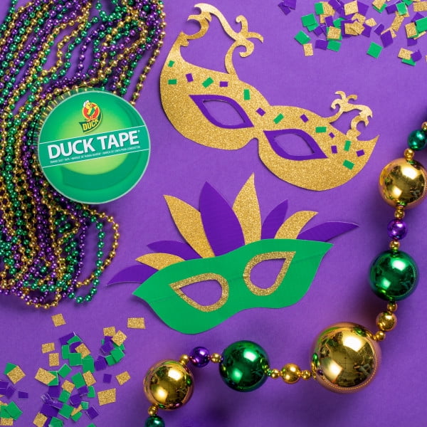 Duck Brand Color Duct Tape Mardi Gras Combo 3-Pack, Green, Purple and Gold, 1.88 Inches x 50 Yards Total