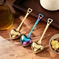 thumbnail image 6 of SomWiBe Heart Tea Infuser Spoon, Loose Leaf Tea Steeper for Parties, Colorful Stainless Steel Mesh Strainer, 1 Pc, 6 of 9