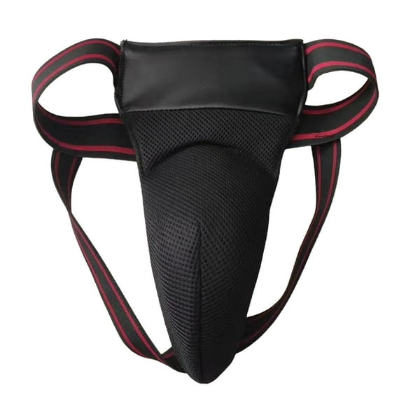 Protector de ingle, protector abdominal para hombres, ligero, para taekwondo Negro 82 a 130 cm