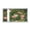 Painting Of Green Spiral With Florals, variant on Nylon Fabric Wallet Compact Bifold With Zipper Coin Pocket Card Slots And Detachable Keychain Lanyard Leopard Print Pattern with Hearts