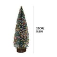 thumbnail image 5 of JeashCHAT Christmas Decorations Desktop Miniature Christmas Trees Mini Pine Tree with Snow and Wood Base for Xmas Holiday Party Home Tabletop Decor, 5 of 5