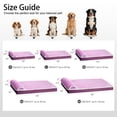 thumbnail image 2 of Exclusivo Mezcla Orthopedic Dog Bed with Head Pillow for Extra Large Dogs, Removable and Machine-Washable Cover, 56"X40", Purple, 2 of 9