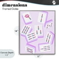 thumbnail image 4 of Stupell Industries Art Deco Glam Lipstick Mahjong Tiles Gray Framed Giclee Art, 11 x 14, by Ziwei Li, 4 of 8