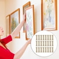 thumbnail image 3 of 100pcs Serrated Hook Picture Oil Painting Mirror Frame Hanging Hooks (Golden), 3 of 7