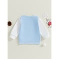 thumbnail image 6 of Toddler Kids Boys Girls Christmas Sweatshirts 6 12 24 Months 2T 3T 4T 5T Classic Cartoon/Snowman Print Long Sleeve Pullovers Winter Tops, 6 of 9