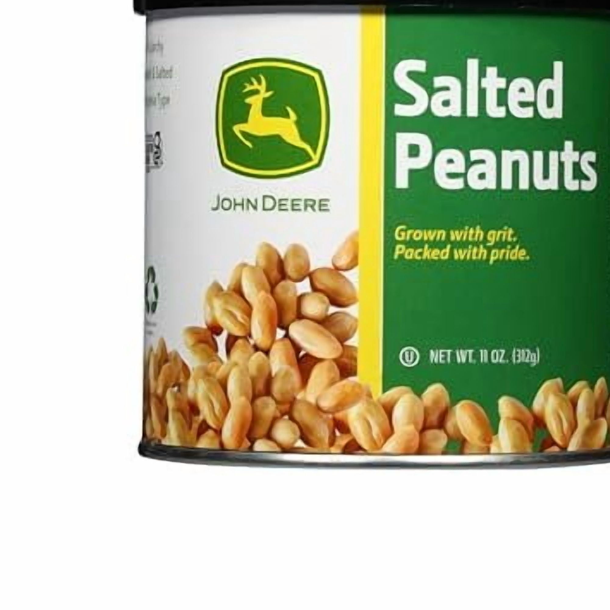John Deere Salted Peanuts - 11 Ounce Roasted and Salted Nuts Certified Gluten-Free Grown in USA