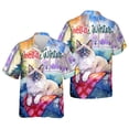 thumbnail image 3 of Watercolor Hello Winter Ragdoll Chill Christmas Welcome Hawaiian Shirt Breathable Summer Unisex Merch Cat Lover Kitten Owner Gifts Idea - 00016, 3 of 6