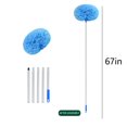 thumbnail image 3 of Ceiling Fan Cleaner Duster Reusable Microfiber Ceiling Fan Blade Cleaner Removable Duster with Extension Pole Adjusts 13 to 67 Inch for Cleaning Walls helves Furniture Door Window Top (Blue), 3 of 8