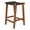Black, variant on Pemberly Row Genuine Leather Upholstered Saddle Counter Stool in Tan
