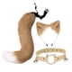 thumbnail image 4 of Diadema de Orejas de Gato con Set de Orejas y Cola Animal Disfraz de Peluche para Fiesta Temática Cumpleaños Espectáculos Carnaval Sesión Fotográfica Café, 4 of 8