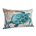 thumbnail image 2 of Disketp Pillow Covers Watercolor Sea Turtle Pattern Throw Pillow Case Cushion Covers,Cushion For Bedroom,Couch,Home-14"X20", 2 of 9