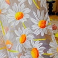 thumbnail image 4 of Xiao Hua 2Pcs Daisy Window Panels 39.4"x78.8" inch Drapes Curtains Sheer Voile Tulle Home Room, 4 of 5