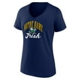 thumbnail image 2 of Women's Navy Notre Dame Fighting Irish Victory Script Team V-Neck T-Shirt, 2 of 3