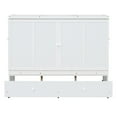 thumbnail image 2 of Queen Size Murphy Bed with USB Port and a Large Drawer (White), 2 of 16