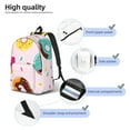 thumbnail image 5 of Daiia Donut Vintage Canvas Backpack for Men and Women ,Hiking Backpack,Travel Laptop Bag for School,Large Capacity Backpack, 5 of 8