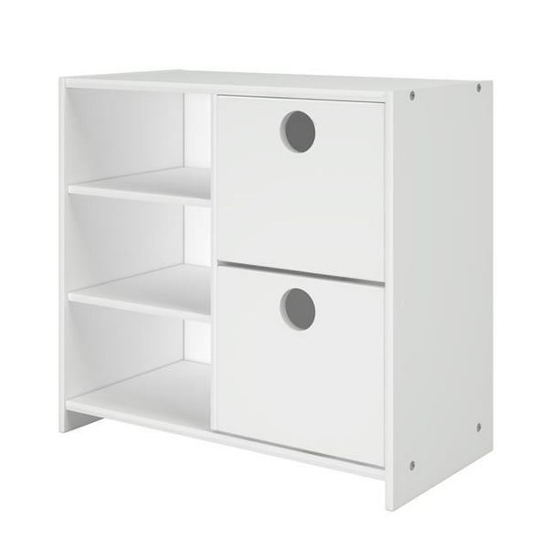 Supplier Pd 780c Tw 2 Drawer Chest With Shelves In White Walmart
