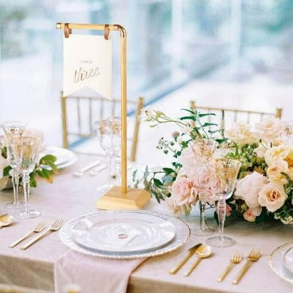 EcoNesxp Table number rack reserved table number plate wedding table number digital gold table number wedding banquet table number 15