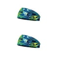 thumbnail image 2 of Qarigey Diademas de ganchillo Banda para la cabeza deportiva Tie-dye Banda para el sudor Estampado Accesorios para peinados Mujeres Hombres para Type1 NO1 Qarigey CBP274568, 2 of 6