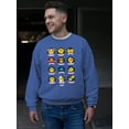 thumbnail image 2 of Zodiac Emoji Icons - Astrology Horoscope Graphic Men's Sweatshirt, 2 of 4
