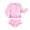 Pink, variant on Younger Tree Baby Girl Swimsuit Long Sleeve Rash Guard Top Bikini Swimwear 2 Piece Set for 18-24 Months