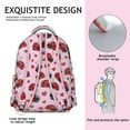 thumbnail image 4 of Nature Inspired Student Backpack with Mushroom and Flower Pattern Waterproof Scratch-Resistant Composite Oxford Cloth, Comfortable Adjustable Straps, Perfect for Student and Forest Lovers, 4 of 6