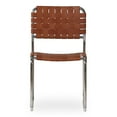 thumbnail image 3 of Moe's Home Collection MOMA Leather Dining Chair -Set of Two Brown Color, 3 of 5