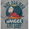 thumbnail image 2 of Not All Who Wander Are Lost Popeye Crewneck T Shirts Boy Girl Teen Brisco Brands XS, 2 of 6