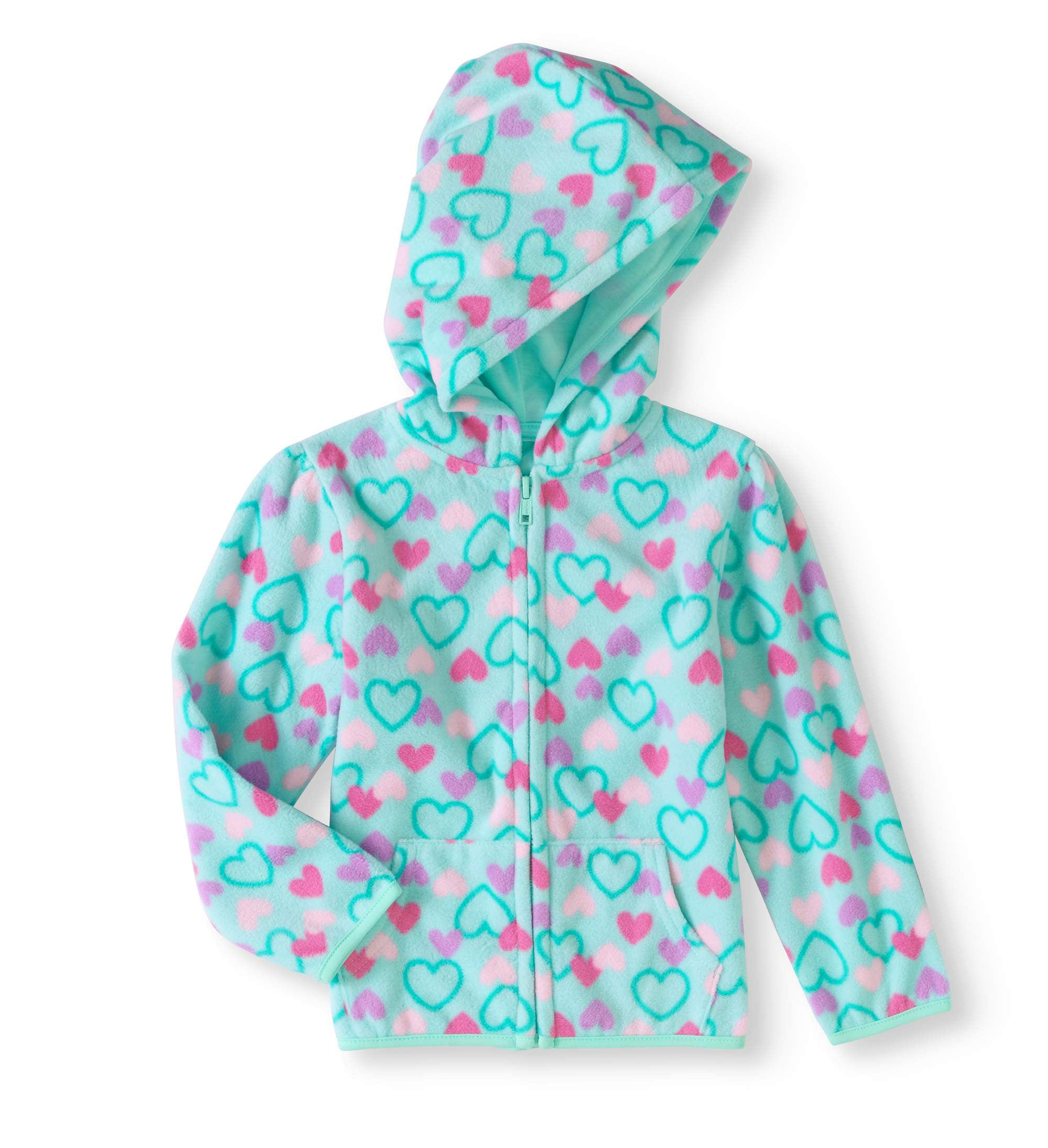 Baby Toddler Girl Micro Fleece Print Hoodie - Walmart.com