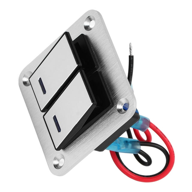 Panel de Interruptor de Palanca, Panel de Interruptor de Balancín de Aleación de Aluminio 12V 24V 5 PIN UNIVERSAL SPST IMPERMABLE PARA BOTE PARA AUTOMÓVIL