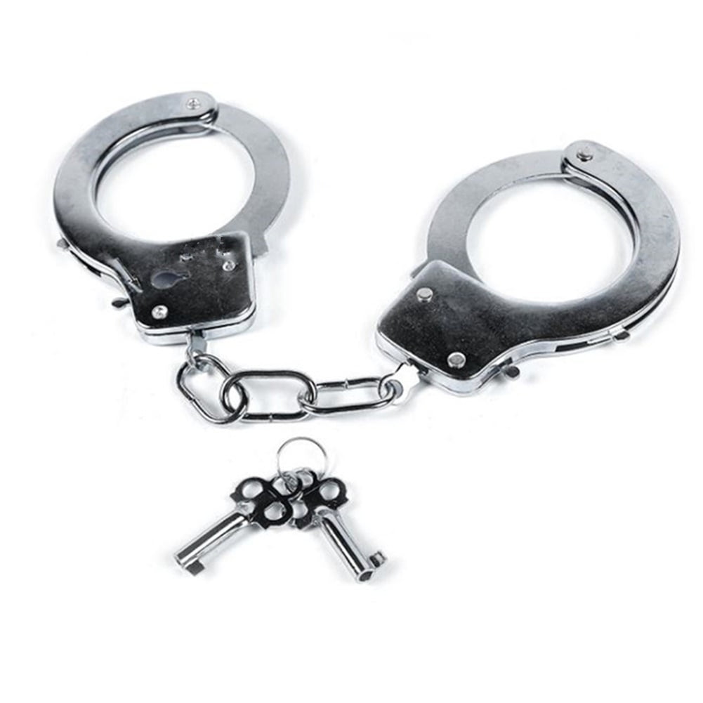 Toy Plastic Handcuffs, Police Swat Role Play Game Toy Equipment for Kids Aged Over 6 Years, Safe