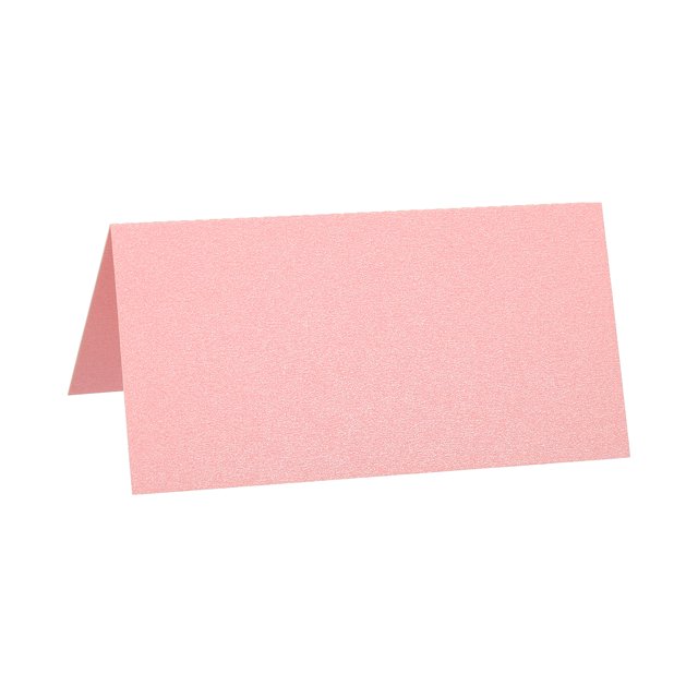 Unique Bargains Table Name Place Cards,50pack Favor Decor Foldable Blank Card, Pink