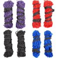 thumbnail image 3 of 2 piezas de red de heno de alimentación lenta de 42 pulgadas para caballos (azul real), resistente, pequeña, suave, 2 x 2 agujeros, cuerda de nailon para colgar, comedero de viaje ajustable para remol, 3 of 4