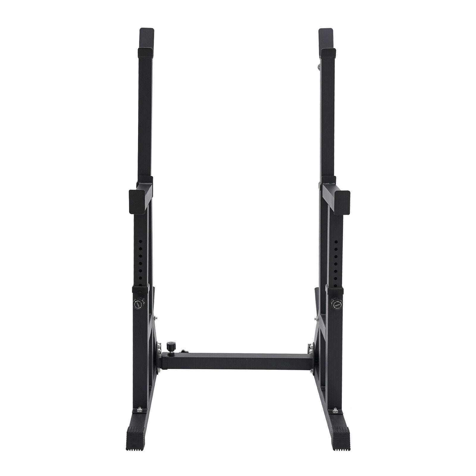Barbell Rack Up to 551.16lbs Capacity, Multi-Functional Squat Rack Bench Press Rack with Adjustable Width & Height, Floor Mounted Squat Rack Stand for Home Gym