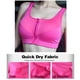 thumbnail image 5 of Sujetador deportivo para mujer con cremallera frontal que absorbe la humedad a prueba de golpes y acolchado ajustable, 5 of 7