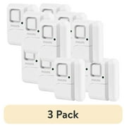 (3 pack) Philips Personal Security Window and Door Alarm, 4-Pack