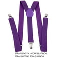 thumbnail image 3 of Yellow Men's Suspenders with Metal Clips, One Size Adjustable Y-Back Suspenders, Elastic Strap for Pants, Durable Polyester Clip-On, 3 of 6