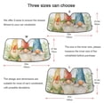 thumbnail image 5 of Gnome with Leaves Automotive Front Car Windshield Sun Shade Reflector Foldable for Front Fit for Cars Truck SUVs, 5 of 8