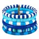 thumbnail image 2 of 10PCS Blue Friendship Bracelets Set Beads Stretch Bracelets Beach Jewelry for Women Women'S Stretch Bracelets, 2 of 5