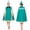 Green, variant on Women's Witch Costume Sets Magic Academy Sorceress Green Cape Dress Outfit Set with Witch Hat Halloween Fancy Dress Party Cosplay Costumes