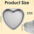 thumbnail image 4 of Aluminum Heart Cake Pan Non-Stick Baking Tin for Home Kitchen Birthday Wedding Valentine’s Day Anniversary Parties, 4 of 7